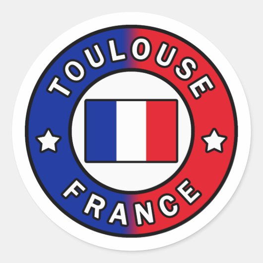 Toulouse Frankrijk Ronde Sticker (Voorkant)