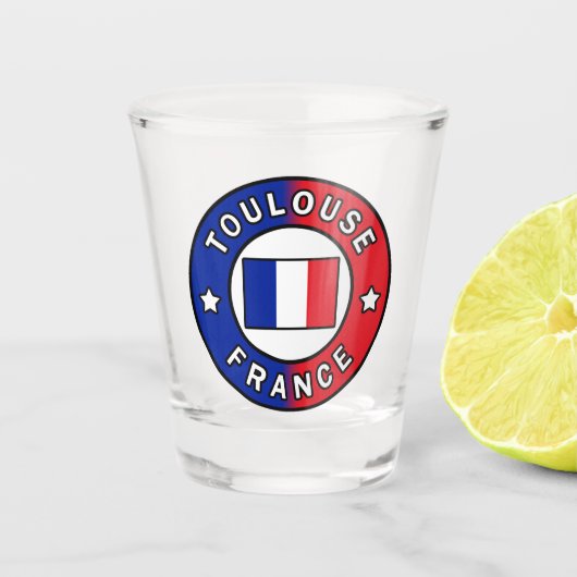Toulouse Frankrijk Shot Glas (Voorkant)