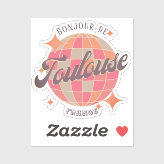 Toulouse Frankrijk stad fan decor item Sticker (Vel)