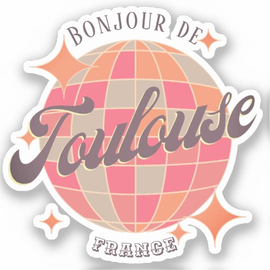 Toulouse Frankrijk stad fan decor item Sticker (Voorkant)