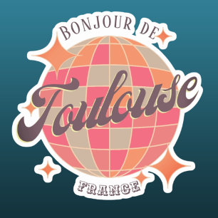 Toulouse Frankrijk stad fan decor item Sticker