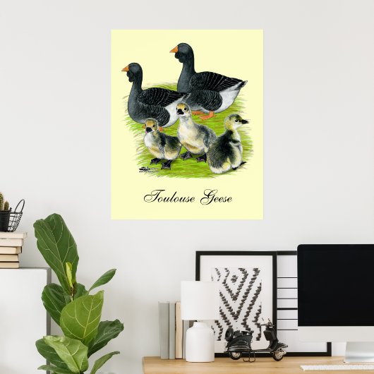 Toulouse Goose Poster (Thuiskantoor)