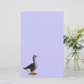 Toulouse Goose Tufted Briefpapier (Staand voorkant)