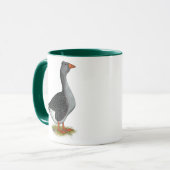 Toulouse Goose Tufted Mok (Voorkant links)