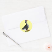 Toulouse Goose Tufted Ronde Sticker (Envelop)