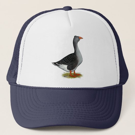 Toulouse Goose Tufted Trucker Pet (Voorkant)