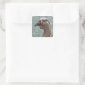 Toulouse Goose Vierkante Sticker (Tas)
