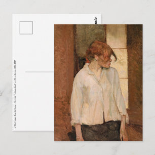 Toulouse-Lautrec - A Montrouge, Rosa La Rouge Briefkaart