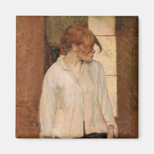 Toulouse-Lautrec - A Montrouge, Rosa La Rouge Magneet