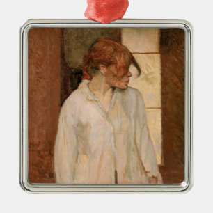 Toulouse-Lautrec - A Montrouge, Rosa La Rouge Metalen Ornament