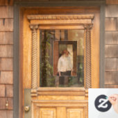 Toulouse-Lautrec - A Montrouge, Rosa La Rouge Raamsticker (Huis Deur)