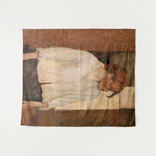 Toulouse-Lautrec - A Montrouge, Rosa La Rouge Wandkleed (Voorkant (horizontaal))