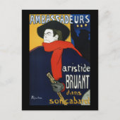 Toulouse-Lautrec Ambassadeurs Aristide Bruant Briefkaart (Voorkant)
