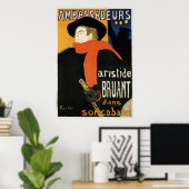 Toulouse-Lautrec: ambassadeurs-Bruant Poster (Thuiskantoor)