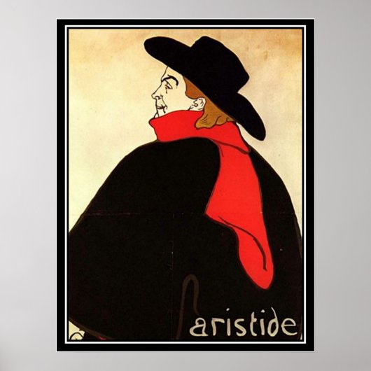 Toulouse Lautrec antieke poster (Voorkant)