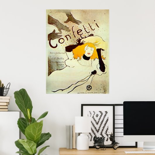 Toulouse-Lautrec Art Nouveau Poster (Thuiskantoor)