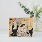 Toulouse-Lautrec, Au Bal Briefkaart (Staand voorkant)