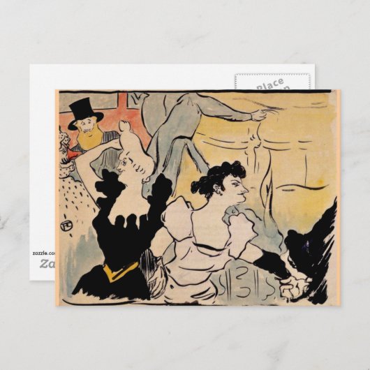 Toulouse-Lautrec, Au Bal Briefkaart (Voorkant / Achterkant)