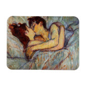 Toulouse-Lautrec bed in de kus magneet (Horizontaal)