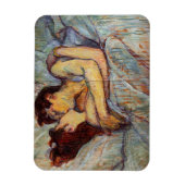 Toulouse-Lautrec bed in de kus magneet (Verticaal)