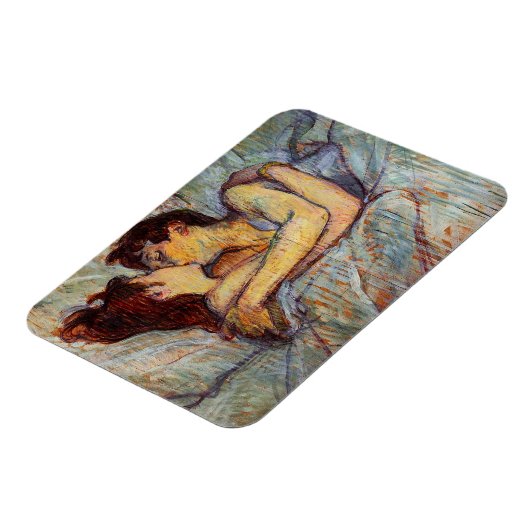 Toulouse-Lautrec bed in de kus magneet (Linkerzijde)