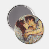 Toulouse-Lautrec bed in de kus magneet (Voorkant / Achterkant)