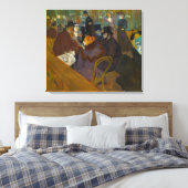 Toulouse-Lautrec - bij de Rouge Canvas Afdruk (Insitu (Slaapkamer))