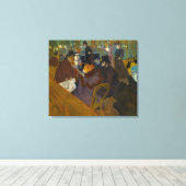 Toulouse-Lautrec - bij de Rouge Canvas Afdruk (Insitu (Houten vloer))