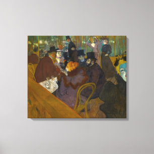 Toulouse-Lautrec - Bij de Rouge Canvas Afdruk