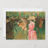 Toulouse-Lautrec - Bij de Rouge, De Dans Bedankkaart (Voorkant)