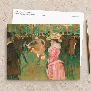Toulouse-Lautrec - Bij de Rouge, De Dans Briefkaart
