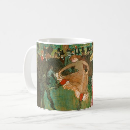 Toulouse-Lautrec - Bij de Rouge, De Dans Koffiemok (Voorkant links)