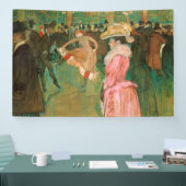 Toulouse-Lautrec - Bij de Rouge, De Dans Spandoek (Beurs)