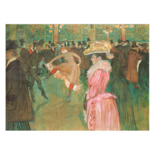 Toulouse-Lautrec - Bij de Rouge, De Dans Tafelkleed