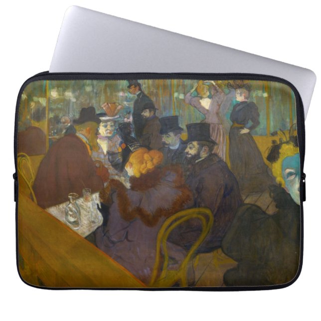 Toulouse-Lautrec - bij de Rouge Laptop Sleeve (Voorkant)