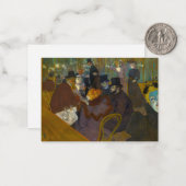 Toulouse-Lautrec - bij de Rouge Notitiekaartje (Voorkant / Achterkant in situ)