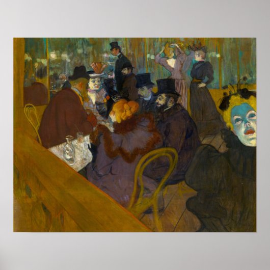Toulouse-Lautrec - Bij de Rouge Poster (Voorkant)