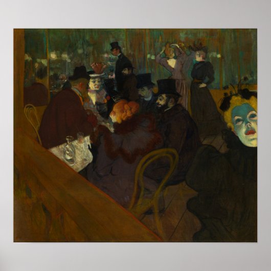 Toulouse-Lautrec - Bij de Rouge Poster (Voorkant)
