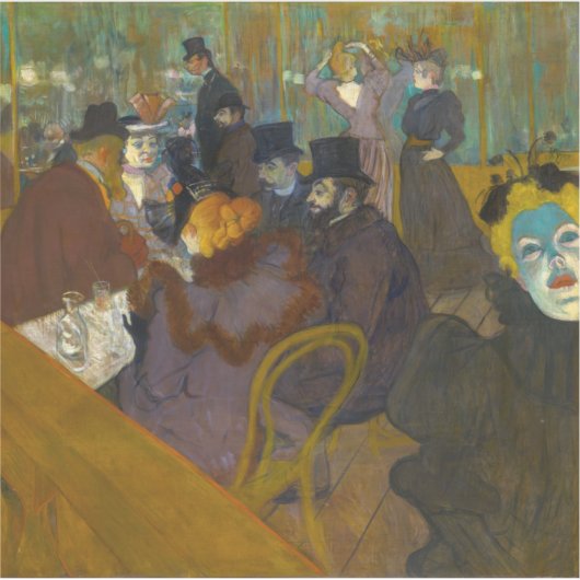 Toulouse-Lautrec - bij de Rouge Sticker (Voorkant)