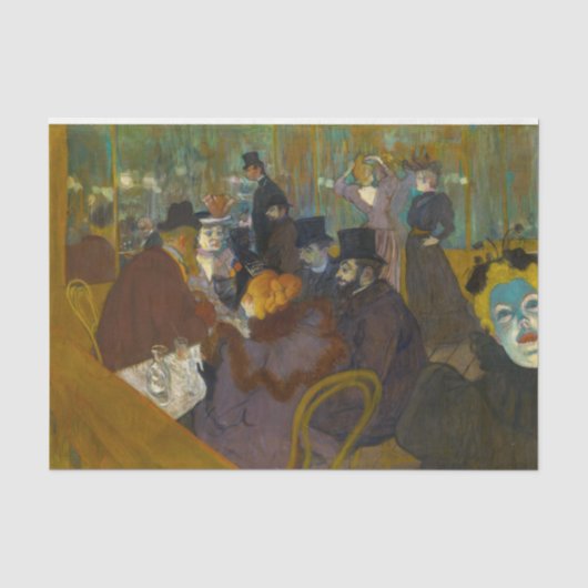 Toulouse-Lautrec - bij de Rouge Tissuepapier (Voorkant)
