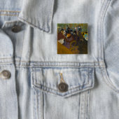 Toulouse-Lautrec - bij de Rouge Vierkante Button 5,1 Cm (In situ)
