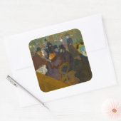 Toulouse-Lautrec - bij de Rouge Vierkante Sticker (Envelop)