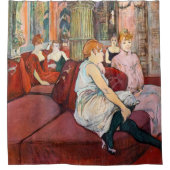 Toulouse-Lautrec - bij de Salon, de Mouliner Douchegordijn (Voorkant)