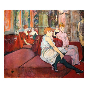 Toulouse-Lautrec - bij de Salon, de Mouliner Foto Afdruk
