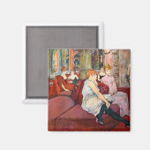Toulouse-Lautrec - bij de Salon, de Mouliner Magneet (Voorkant / Achterkant)