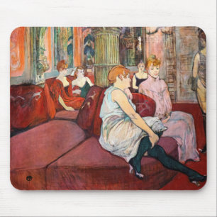 Toulouse-Lautrec - bij de Salon, de Mouliner Muismat