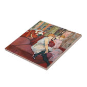 Toulouse-Lautrec - bij de Salon, de Mouliner Tegeltje (Zijkant)