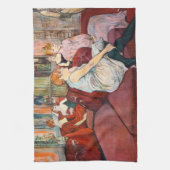 Toulouse-Lautrec - bij de Salon, de Mouliner Theedoek (Verticaal)