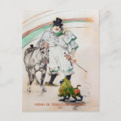Toulouse-Lautrec, Circus Clown w Horse en Monkey Briefkaart (Voorkant)