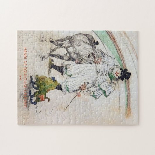 Toulouse-Lautrec, Circus Clown w Horse en Monkey Legpuzzel (Horizontaal)